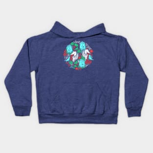 Christmas Foxes Kids Hoodie